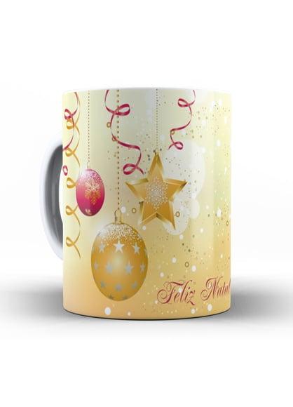 Caneca Natal Personalizada Feliz Natal e Próspero Ano Novo