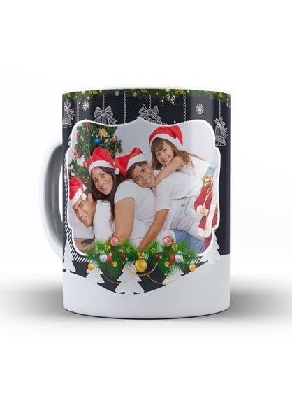 Caneca Natal personalizada Feliz Natal Com Foto