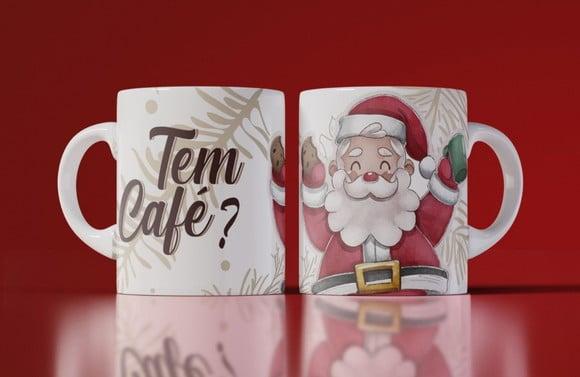 Caneca Natal Tem Café Decoração Natal