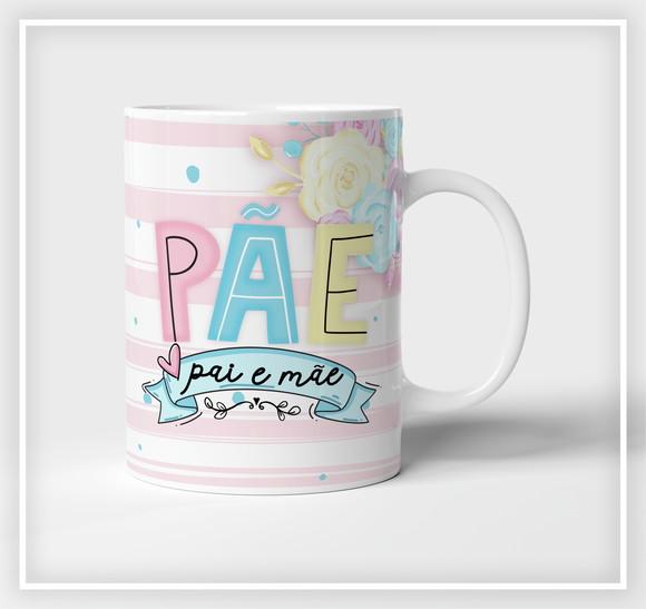 Caneca pãe mãe que é pai lembrança mãe dia dos pais