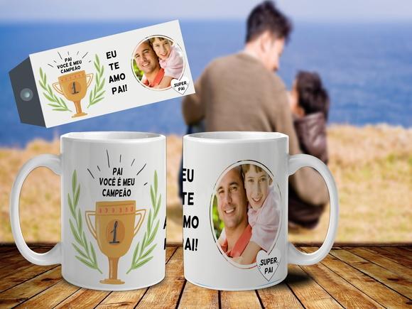 CANECA PAI VOCÊ É MEU CAMPEÃO C/ FOTO