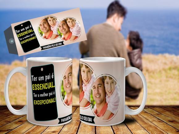 CANECA PARABENS PELO SEU DIA PAI C/FOTO