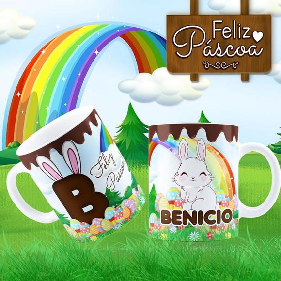 Caneca Páscoa Lembrança de Páscoa Lembrancinha Páscoa Nome