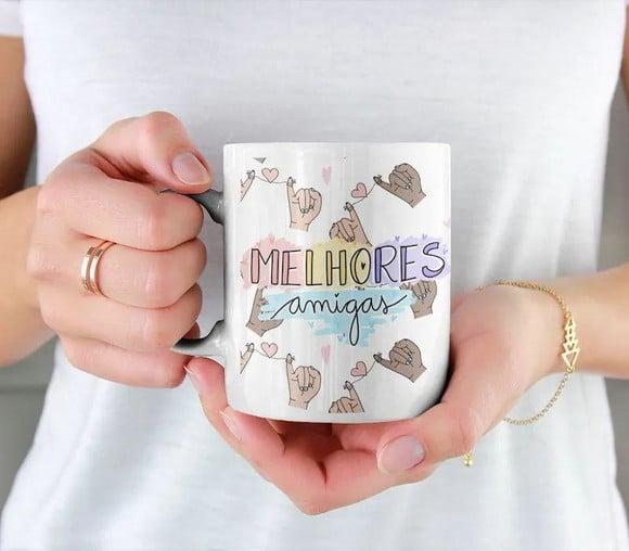 Caneca Personalizada Amiga lembrança amizade presente amiga