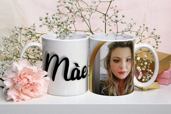 Caneca Personalizada com Foto Dia das Mães Presente Mamãe