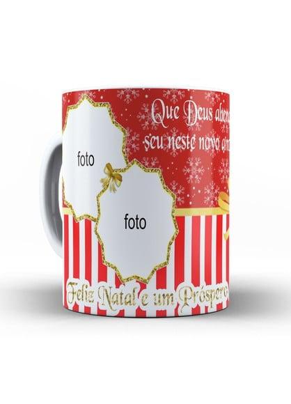 Caneca Personalizada de Natal com Foto Presente Exclusivo