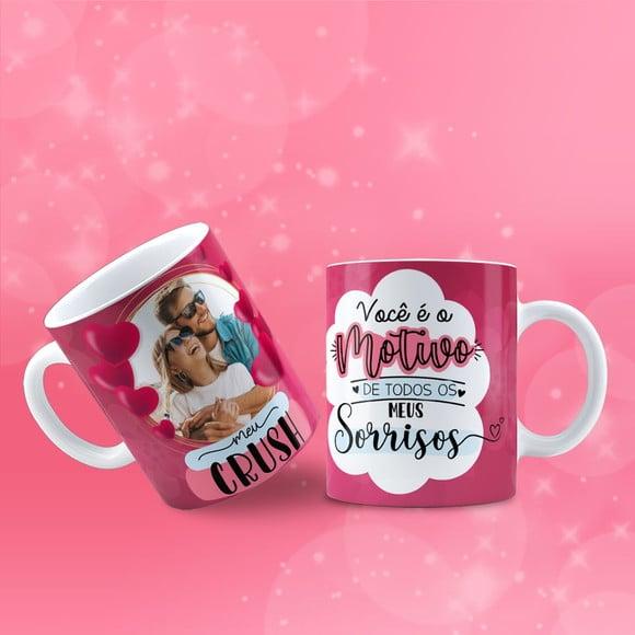 Caneca personalizada nosso primeiro dia dos namorados juntos