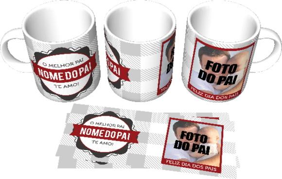 Caneca Personalizada Pai Melhor Pai Te Amo Com Foto Do Pai