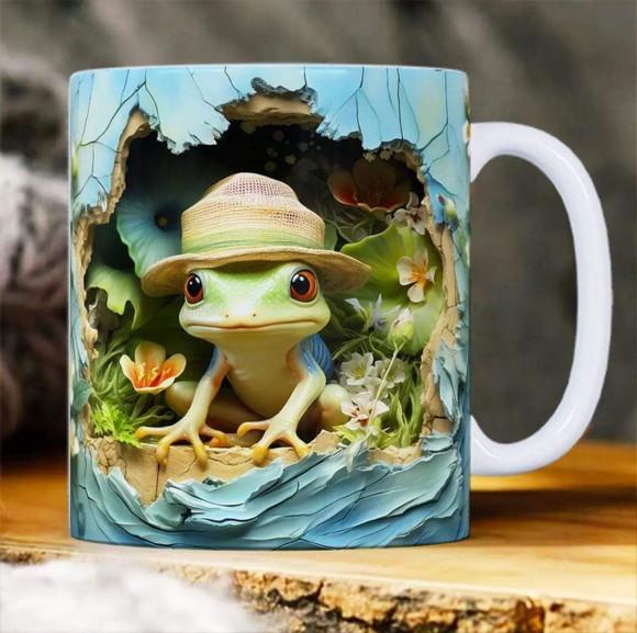 Caneca Personalizada Sapinho Estampa 3d Personalizada