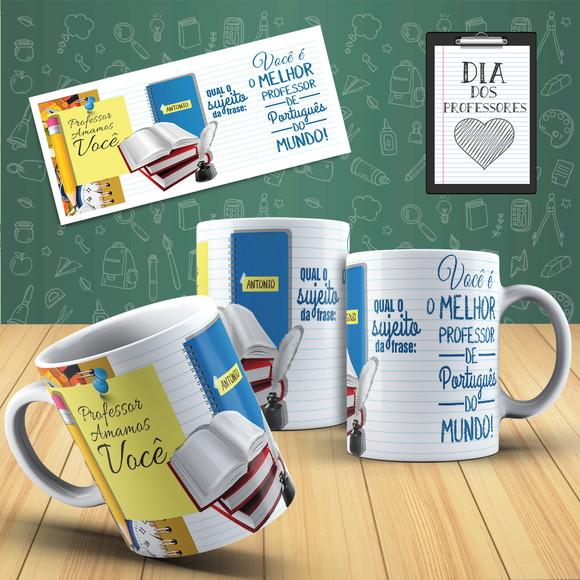 Caneca Presente para Professor Professora de Português