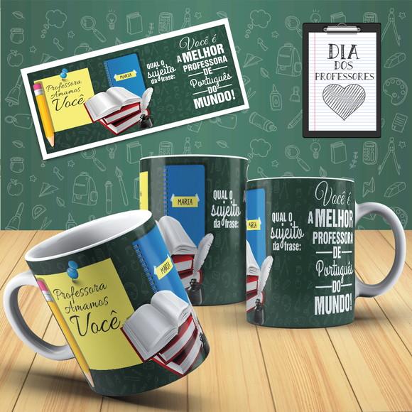 Caneca Presente para Professor Professora de Português