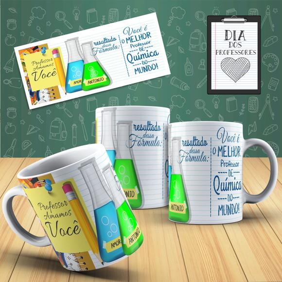 Caneca Presente para Professor Professora de Quimica