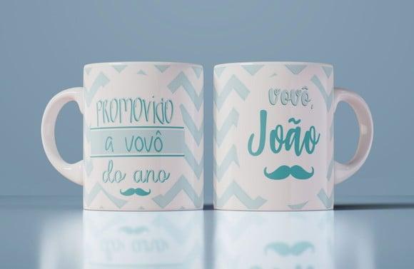 Caneca promovido a vovô do ano avô vô