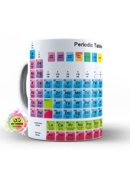 CANECA TABELA PERIÓDICA (QUÍMICA)