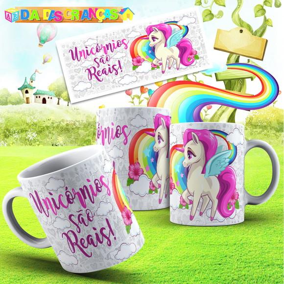 Caneca Unicórnio personalizada com nome fofa