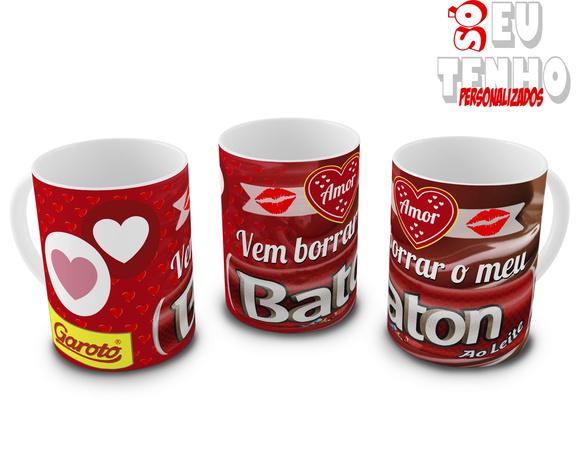 Caneca Vem Borrar Meu Baton Personaliza.