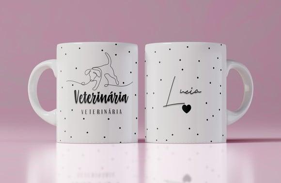 Caneca Veterinária Profissão presente profissão veterinário
