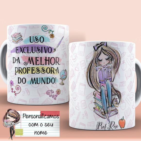 Caneca Uso Exclusivo Melhor Professora Personalizada