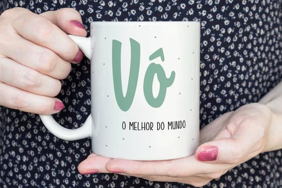 Caneca Vô O Melhor Do Mundo Caneca Personalizada Vovô