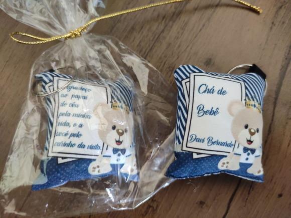 Chaveiro Chá de Bebê Lembrancinha Chá de Bebê Ursinho