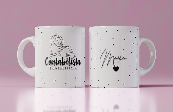 contabilista caneca personalizada contabilista minimalista