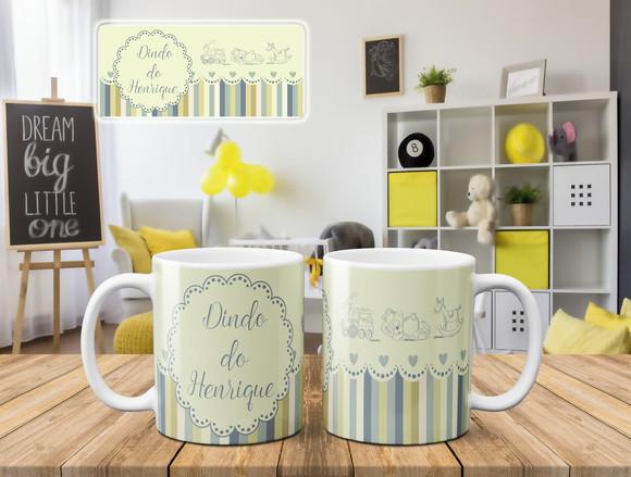 Convite Batizado padrinhos batismo Provençal dindo ou dinda