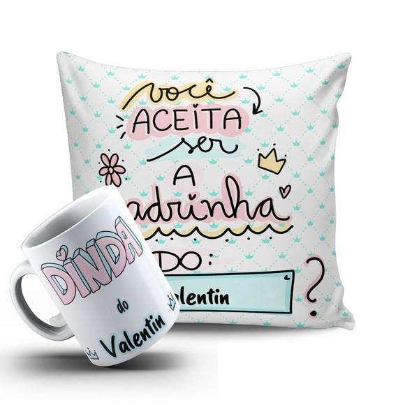 Convite Madrinha Dinda Aceita Ser Minha Dinda Kit Menino