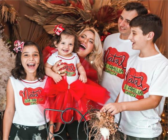 Kit Camisetas Natal em Família 4 Camisetas Natal em Familia