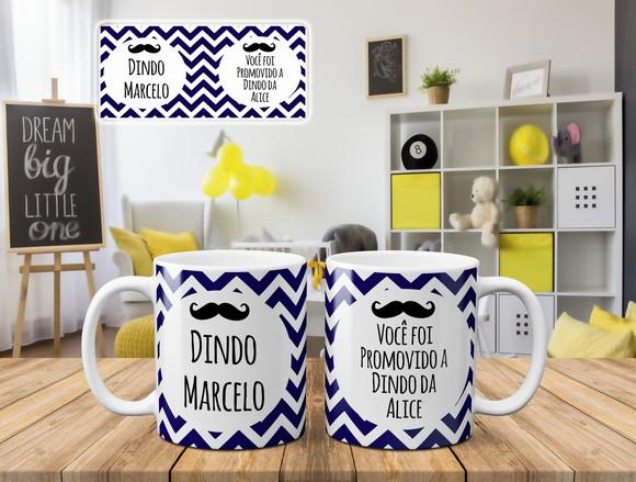 Kit Convite Batizado Dindos Caixa para Padrinhos Batismo