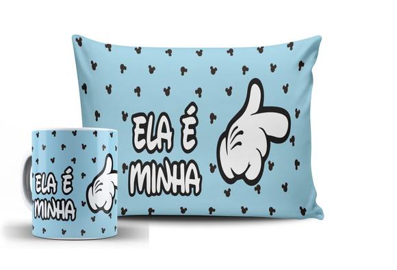 Kit Dia dos Namorado Ele é Meu Ela Minha