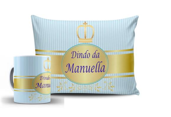 Kit Dindo e Dinda Convite Batizado