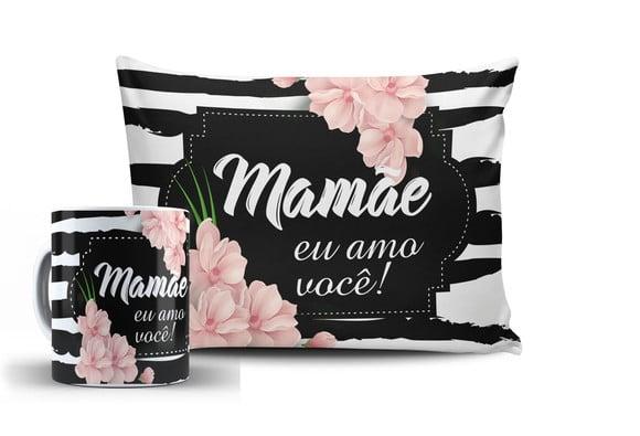 Kit Presente Dia das Mães Almofada e Caneca Personalizada