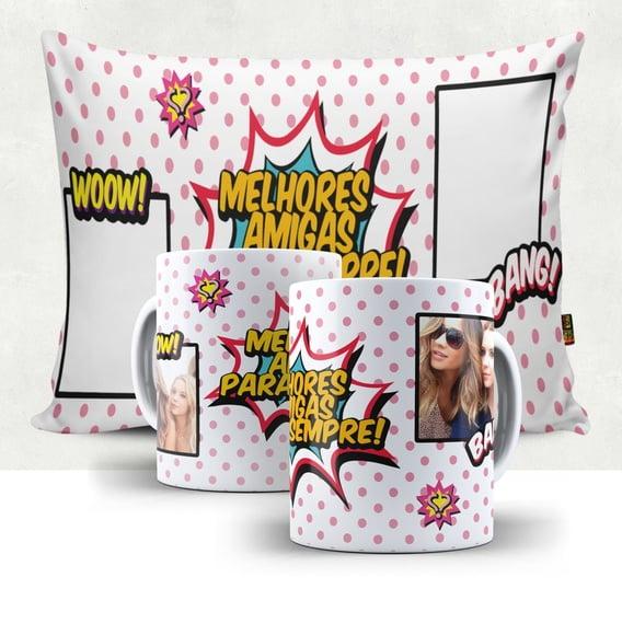 Kit Presente Melhores Amigas com Foto