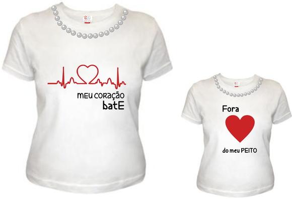 Kit Tal Mãe Tal Filha Tenho Um Coração