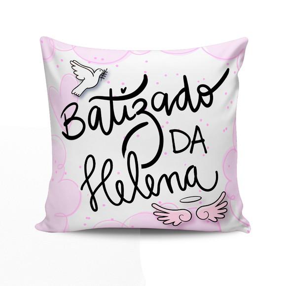 Mini Almofada Lembrancinha de Batizado Decorativa 15x15cm