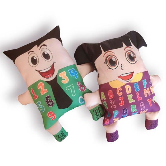 Naninha Educativa Senhora Alfabeto e Senhor Matemática Kit