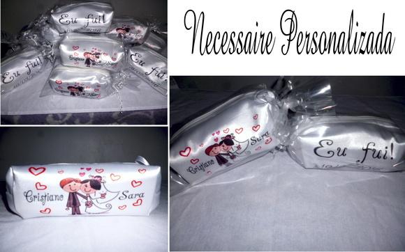 Necessaire Personalizada casamento 15x8cm