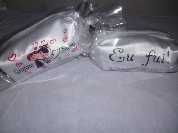 Necessaire Personalizada casamento 15x8cm