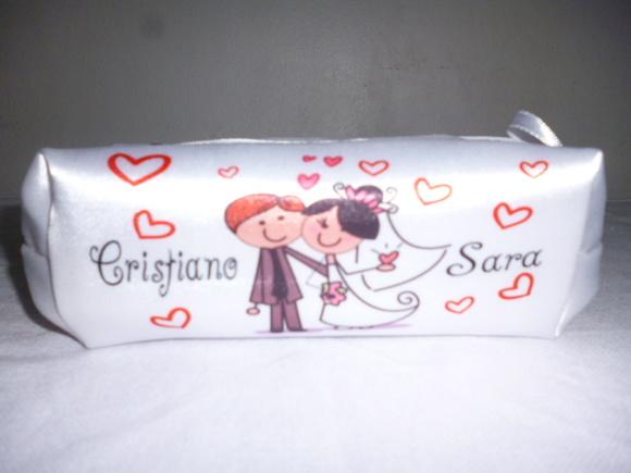 Necessaire Personalizada casamento 15x8cm