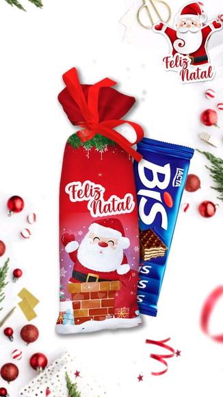 Porta caixa de chocolate bis Natal lembrança presente Natal