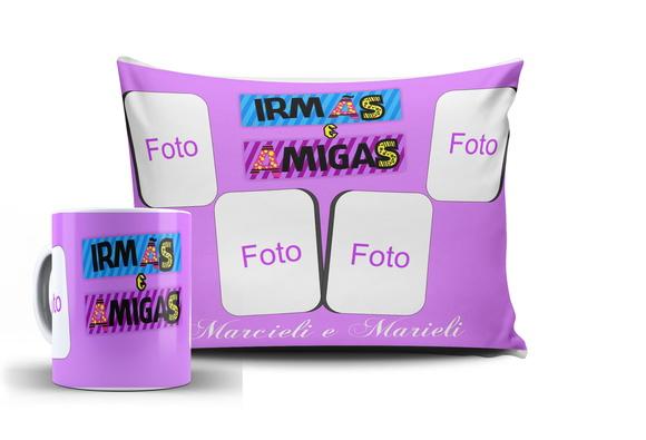 Presente Irmã personalizado com sua foto irmãs e amigas