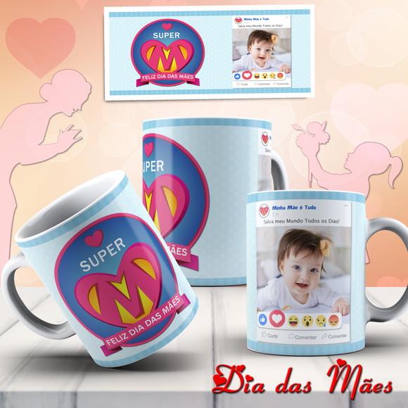 Presente mamãe dia das mães kit presente mãe foto super mãe