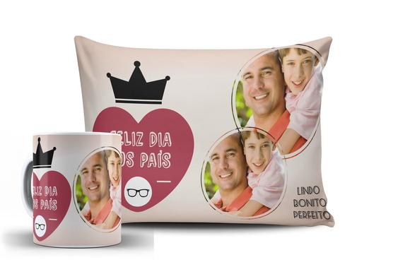 Presente personalizado dia dos Pais c/ foto kit Papai