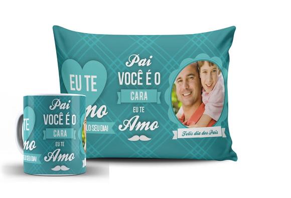 Presente personalizado dia dos Pais c/ foto kit Papai