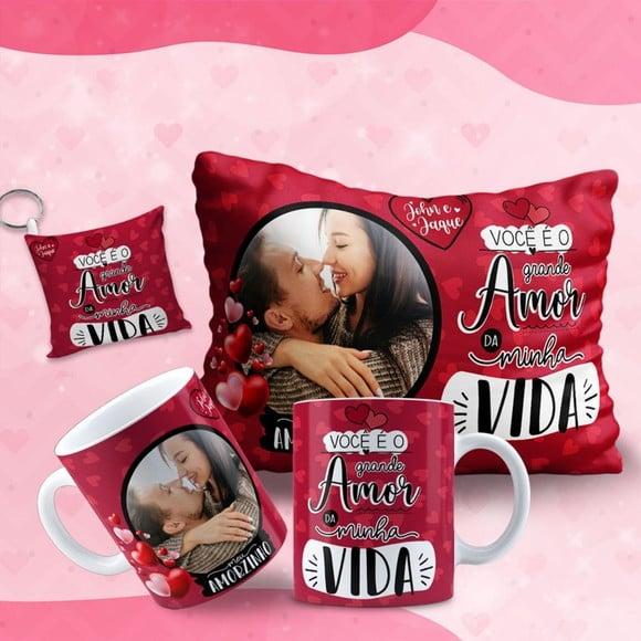Presente personalizado você é o grande amor da minha vidakit