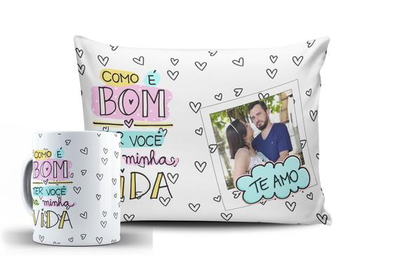 Presente Te Amo Namorados Te Amo com Foto do Casal Amor