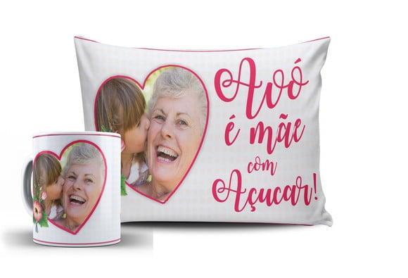 Presente Vovó lembrança vó é mãe com açúcar avó