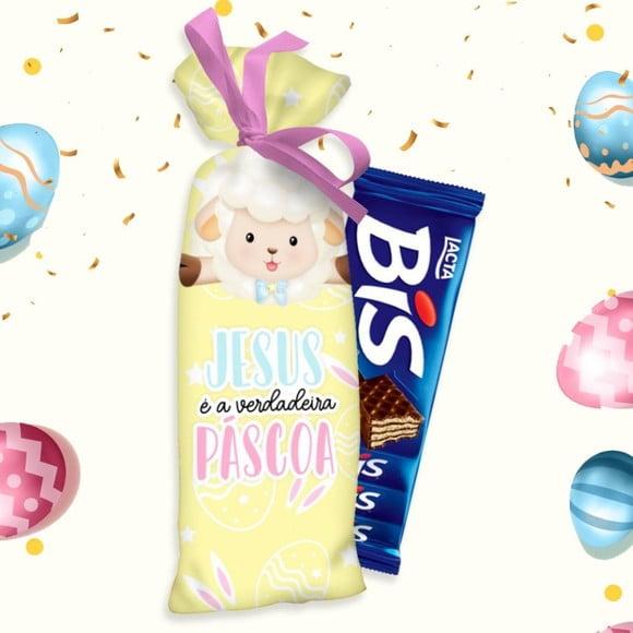 Saquinho Porta Chocolate Bis Páscoa Lembrancinha Pásco