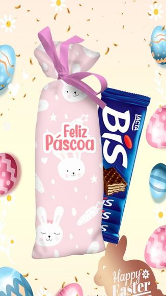 Saquinho Bis Porta Chocolate Bis Páscoa Lembrancinha Páscoa