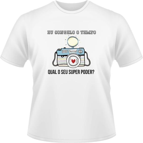 T shirt Fotografo Profissão Super Poder